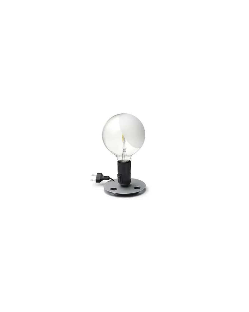Flos Tischleuchte Lampadina - Schwarz - Bakelit - Designer Achille Castiglioni 