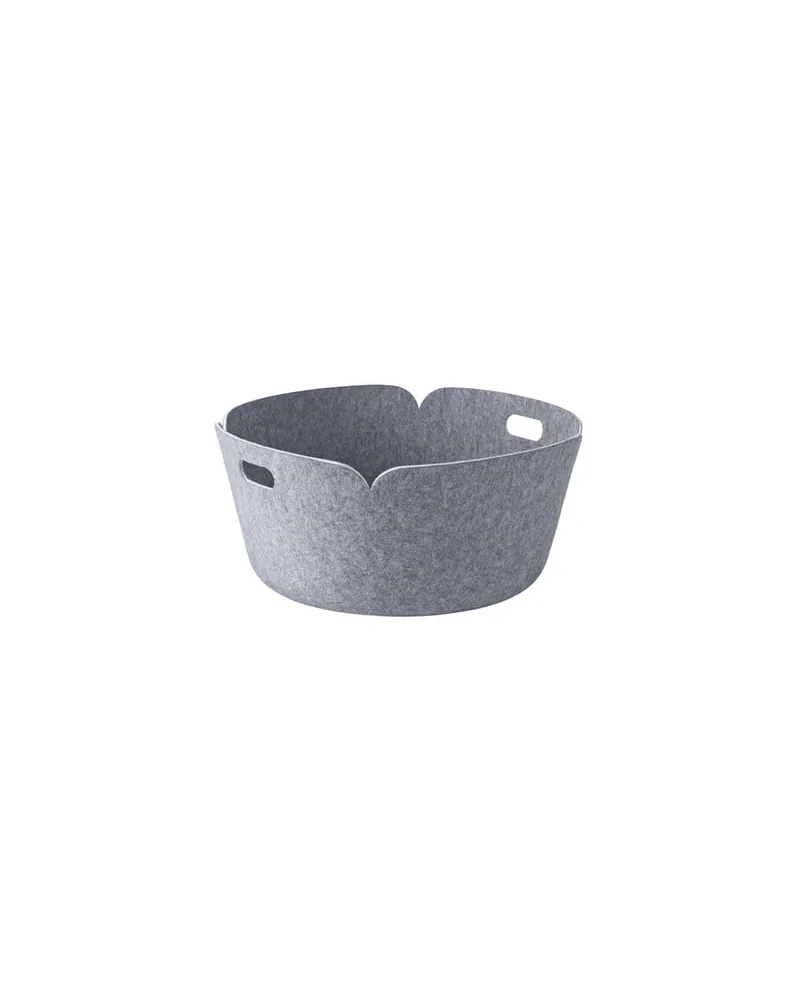 Muuto Korb Restore - Grau - Filz, recycelt - Designer Mika Tolvanen 