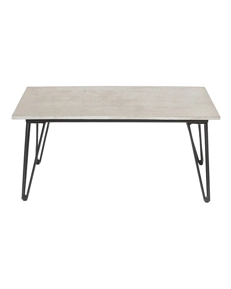 Bloomingville Couchtisch Metal - Grau - Faserzement 