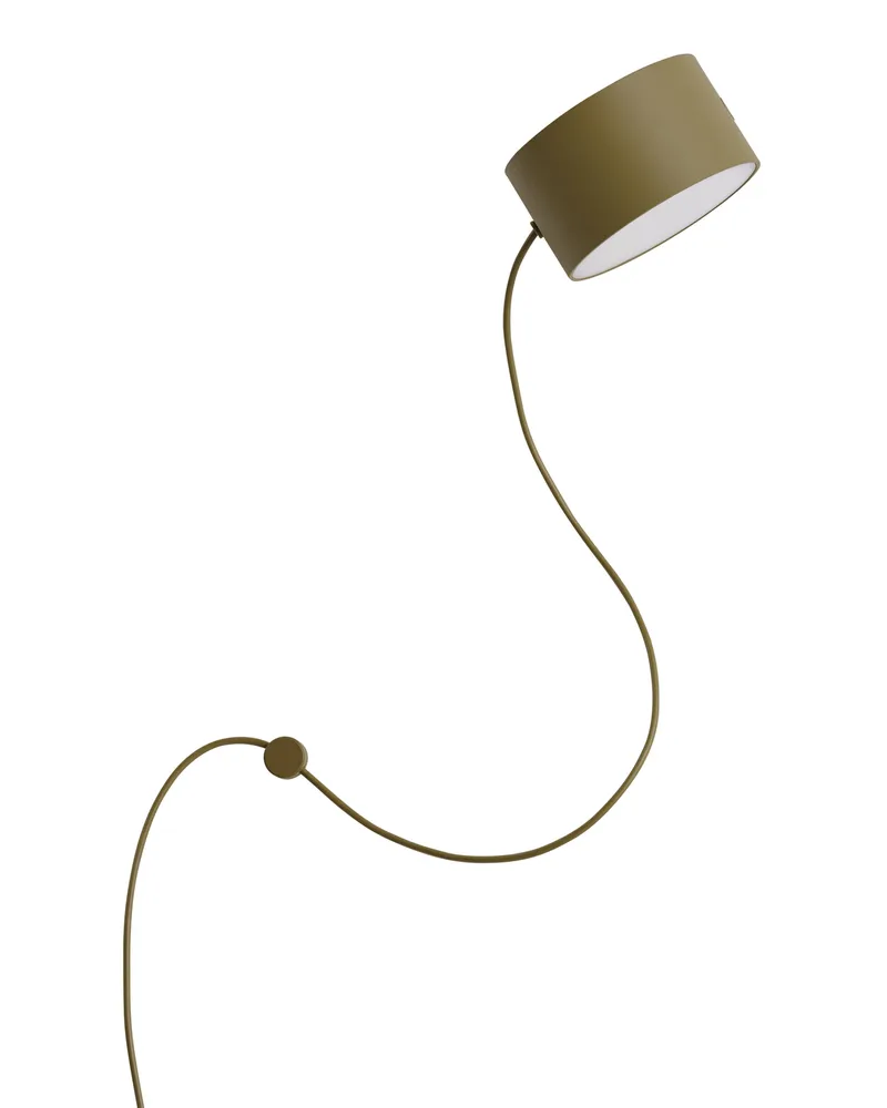 Muuto Drehbare Wandleuchte Post - Grün - lackierter Stahl - Designer Earnest Studio 