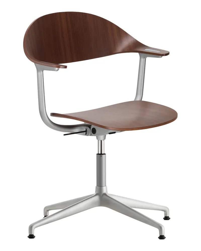 Vitra Drehsessel Mynt - Braun - Furnier - Designer Erwan Bouroullec 