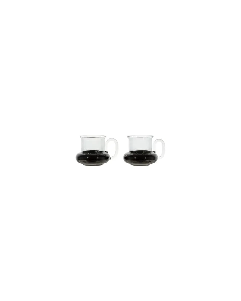 Tom Dixon Teetasse Bump - Schwarz - Geblasenes Borosilikatglas - Designer Tom Dixon 