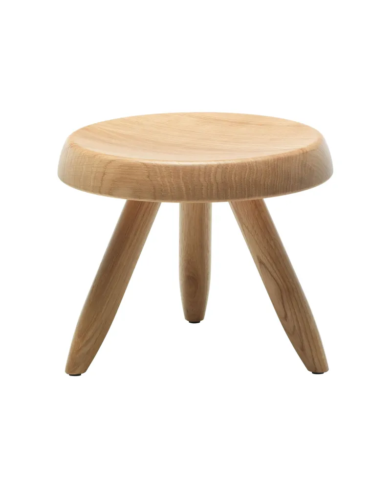Cassina Hocker i Maestri - Holz natur - Massiver Canaletto-Nussbaum - Designer Charlotte Perriand 