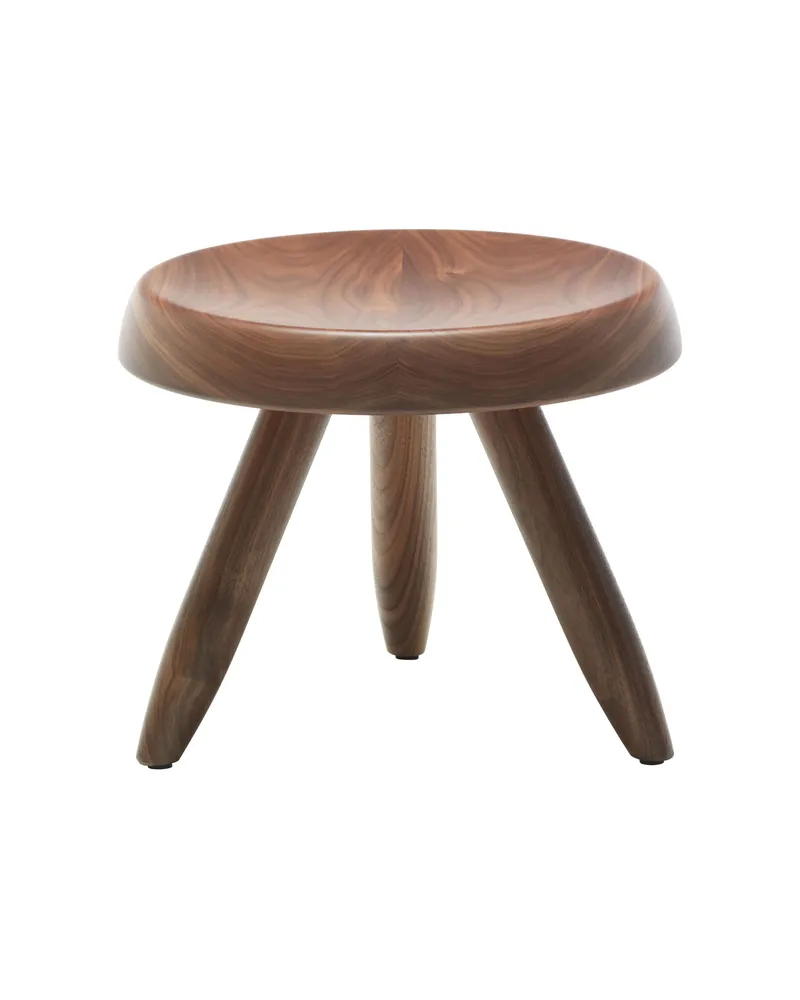 Cassina Hocker i Maestri - Holz natur - Massiver Canaletto-Nussbaum - Designer Charlotte Perriand 