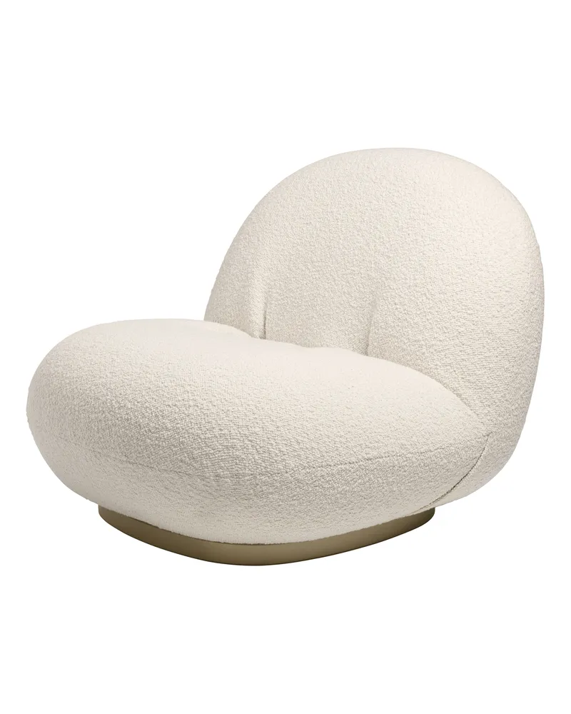 Gubi Gepolsterter Sessel Pacha - Weiß - Schlingenpol - Designer Pierre Paulin 