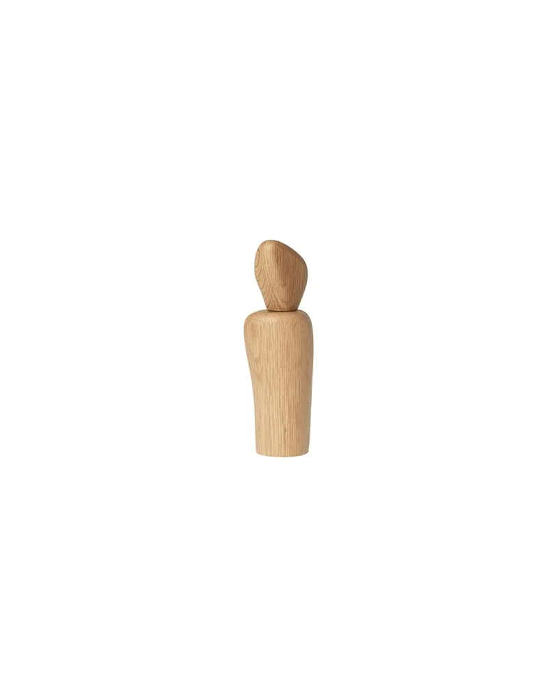 ferm LIVING Gewürzmühle Cairn - Holz natur - massive Eiche - Designer Trine Andersen 