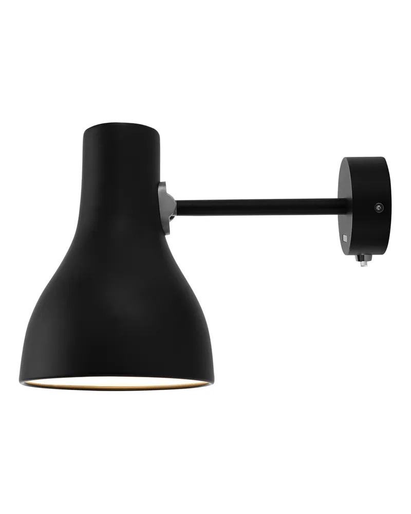 Anglepoise Wandleuchte Type 75 - Schwarz - bemaltes Aluminium - Designer Kenneth Grange 
