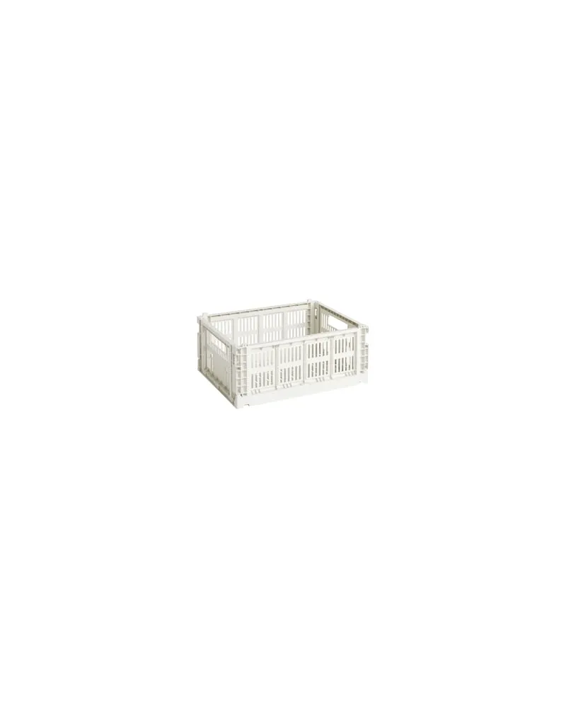 Hay Korb Colour Crate - Weiß - Recyceltes Polypropylen - Designer Hay Studio 