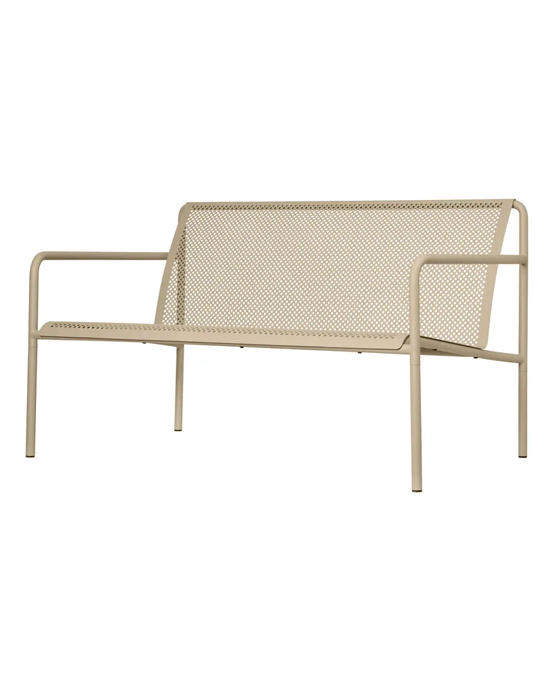 ferm LIVING Bank mit Rückenlehne Dapple - Grün - Verzinkter, pulverbeschichteter Stahl - Designer Says Who 