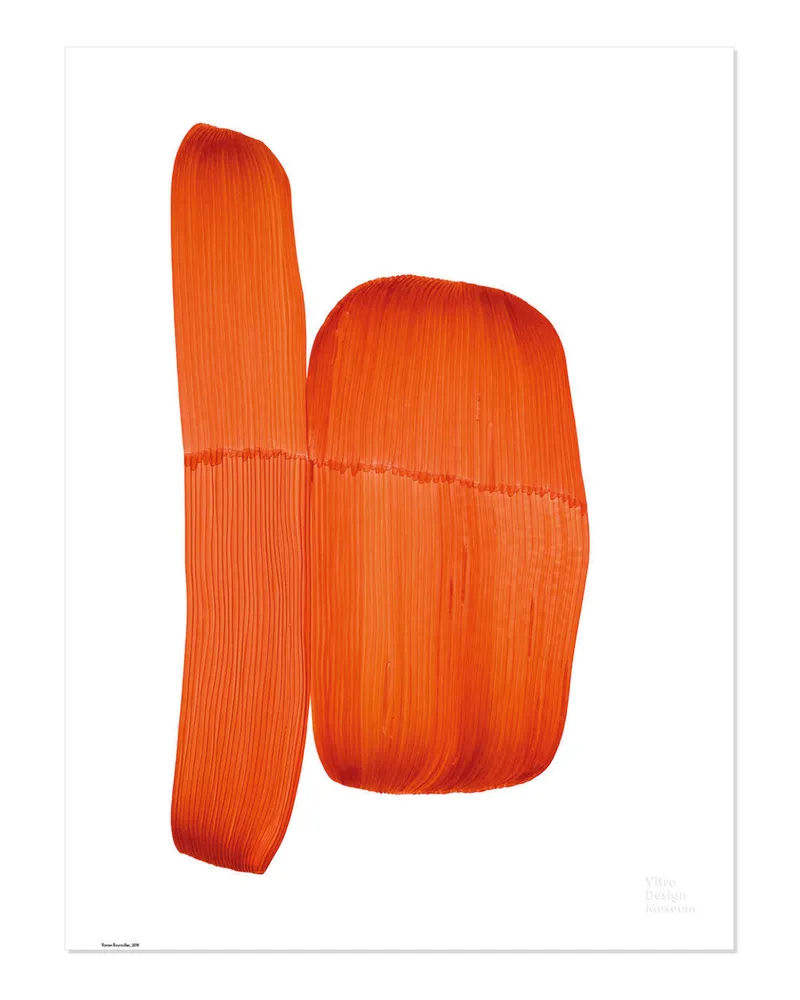 Vitra Poster Affiches Ronan - Orange - Papierfaser - Designer Ronan Bouroullec 