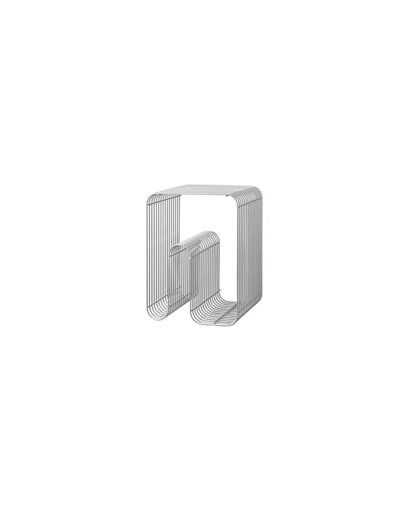 AYTM Hocker Curva - Metall - Fer plaqué chrome 