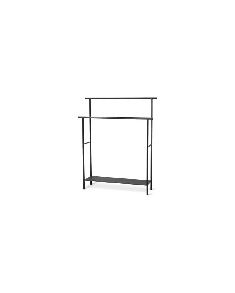 ferm LIVING Handtuchhalter Dora - Schwarz - Pulverbeschichtetes Metal - Designer Trine Andersen 