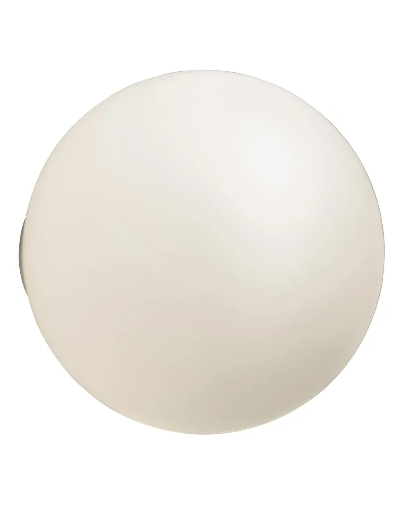 Artemide Outdoor-Wandleuchte - Weiß - geblasenes Glas - Designer Michele de Lucchi 
