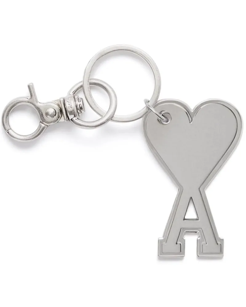 AMI Paris Ami de Coeur Keyring Silber