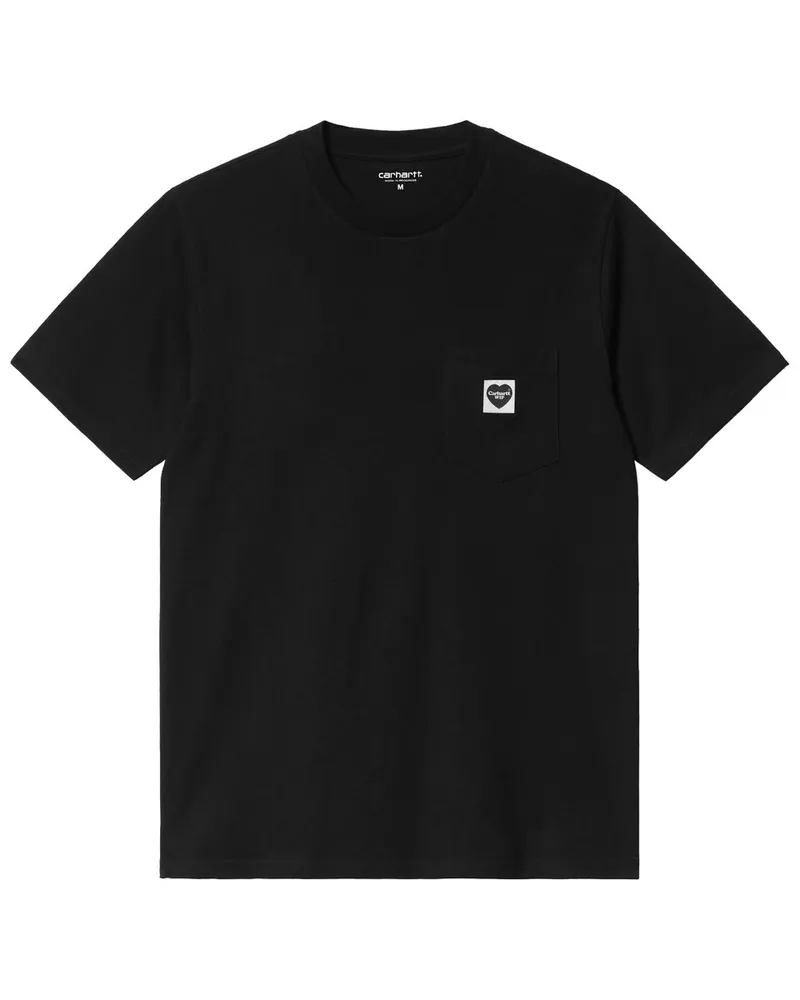 Carhartt WIP Pocket Heart T-shirt Schwarz