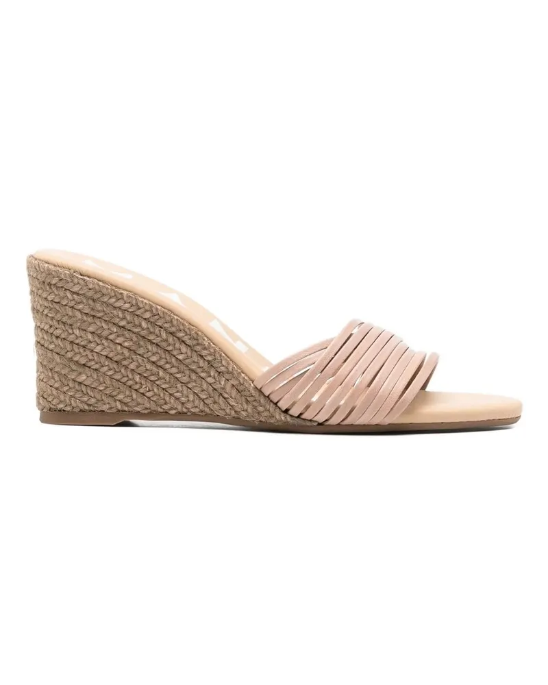 Manebí Multi Bands Mule Wedge Espadrilles Rose