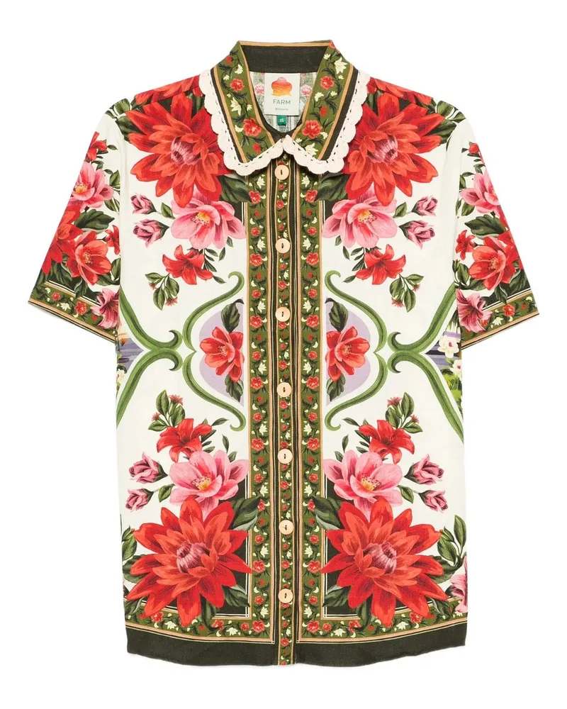 FARM Rio Wonder Rio Sand Uni Shirt Weiß