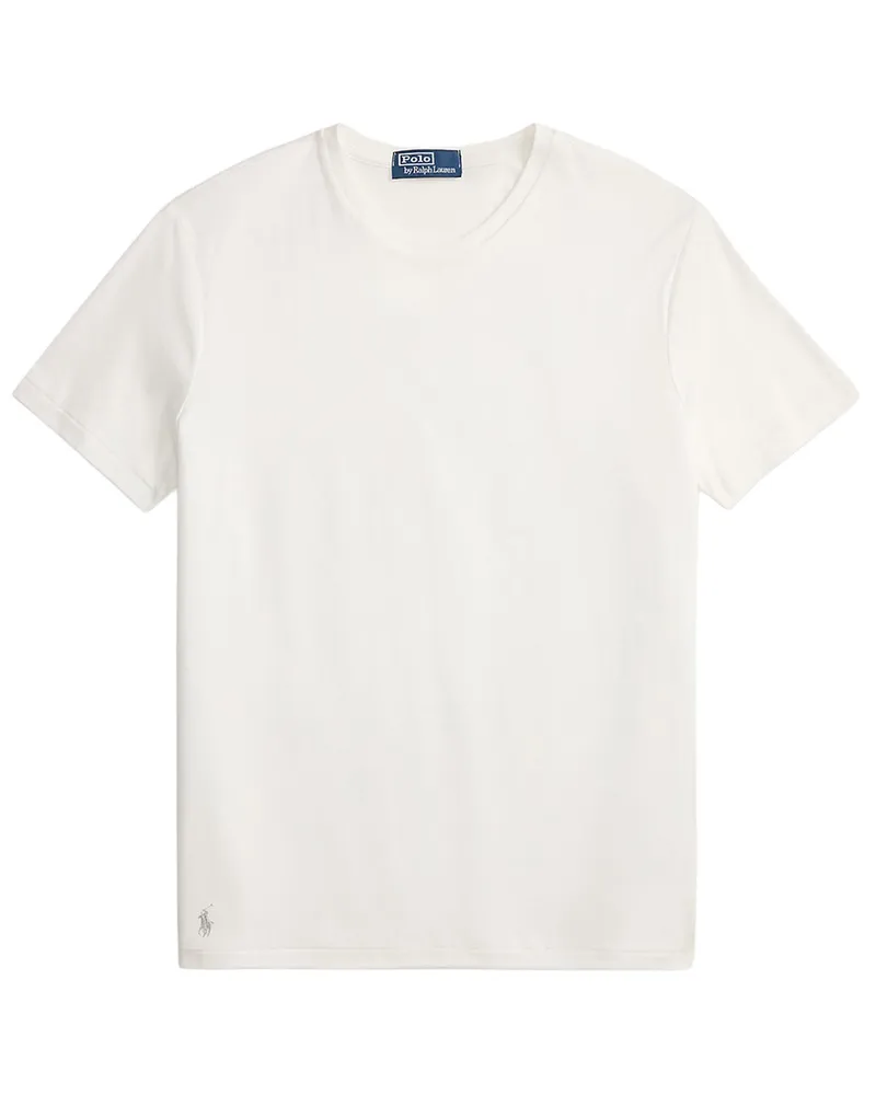 Ralph Lauren Standard Fit Lisle T-shirt 710b13483002 Weiß