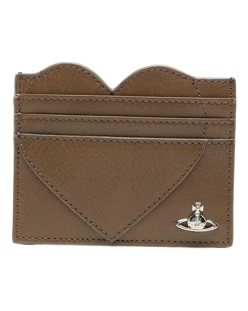 Vivienne Westwood Heart Card Holder Braun