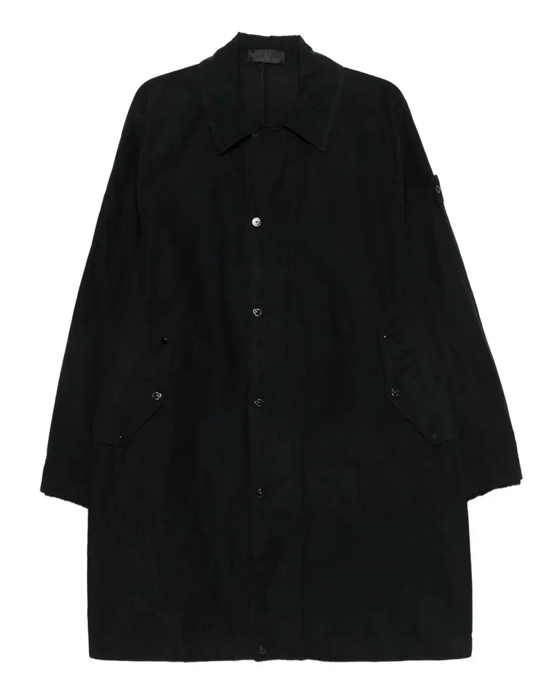 Stone Island Capospalla Lungo Schwarz