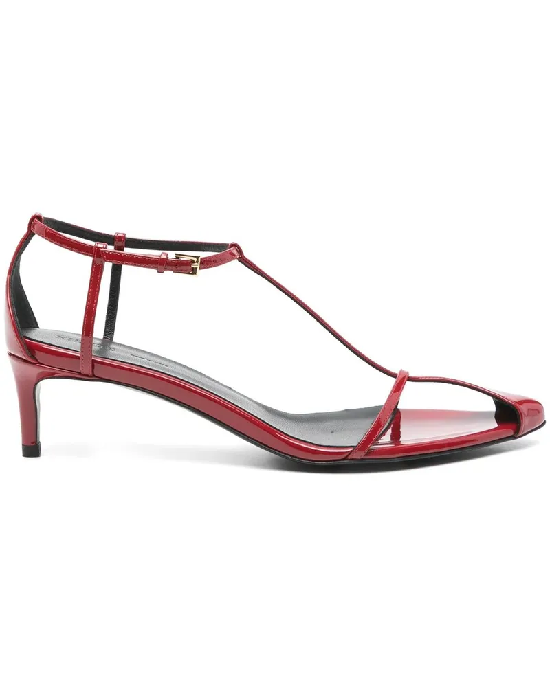 KHAITE Bella T-strap Sandal 45 Rot