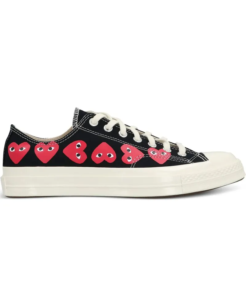 Comme des Garçons Multi Heart Ct70 Low Top Schwarz