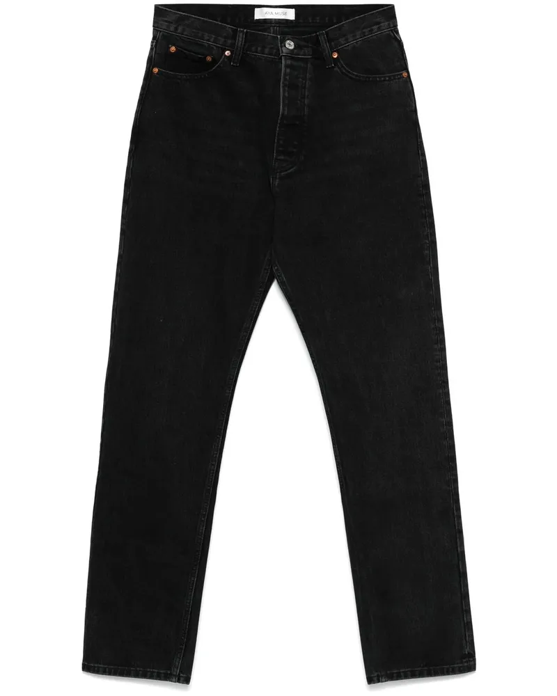 Aya Muse Tapered Jeans Schwarz