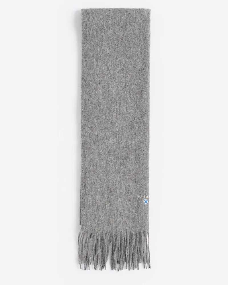 Barbour Plain Lambswool Scarf Grau