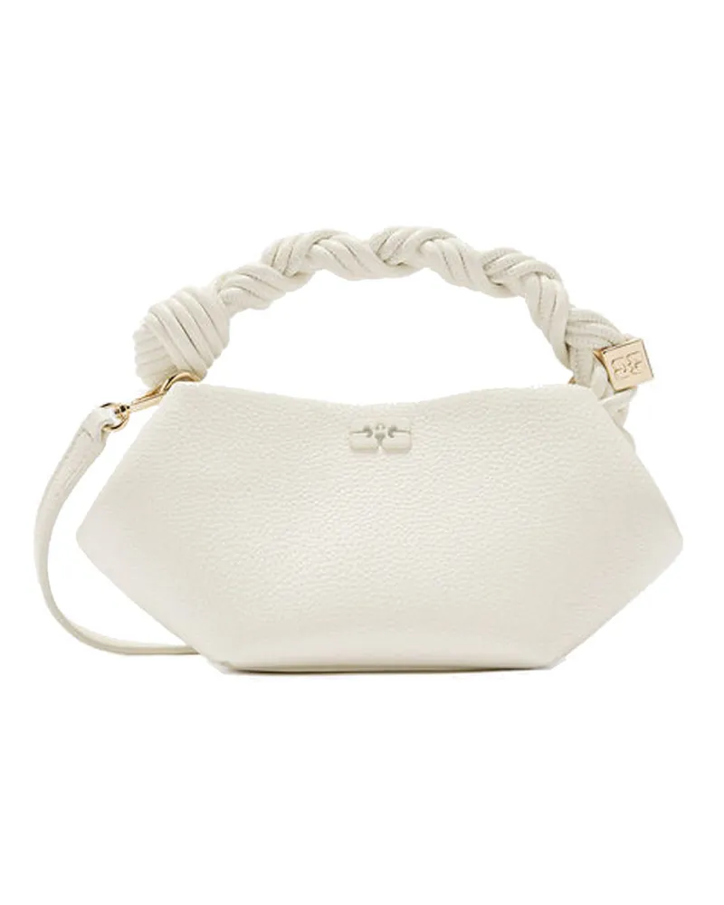 Ganni Bou Mini Grained Weiß