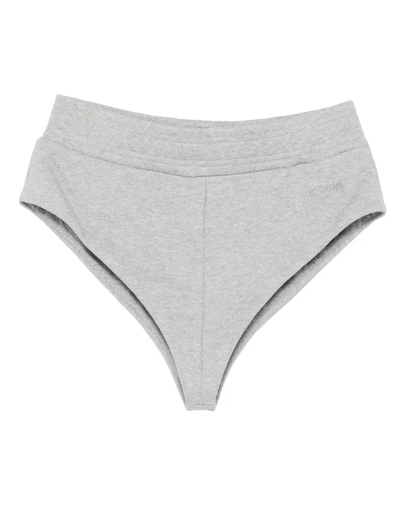 VETEMENTS Jersey Hot Pants Grau