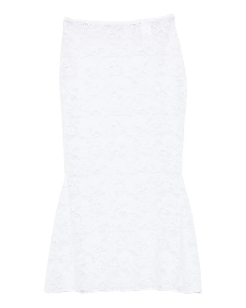 Oséree Bridal o Lover Lace Long Skirt Weiß