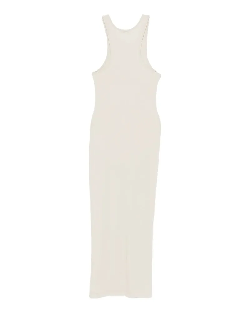 Entire Studios Midi Muscle Tank Dress Beige