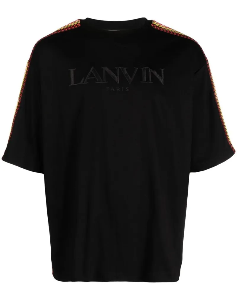 Lanvin Seitenbordstein Übergröße T-Shirt Rmts0026j196h23 Schwarz