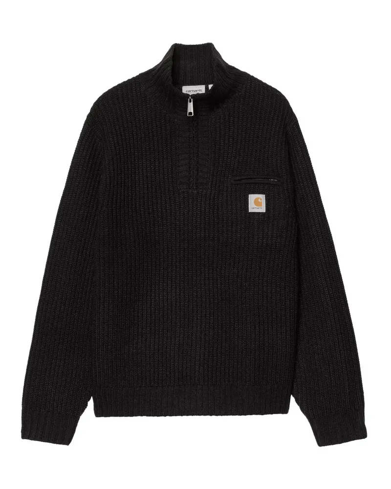 Carhartt WIP Detroit Half Zip Sweater Schwarz
