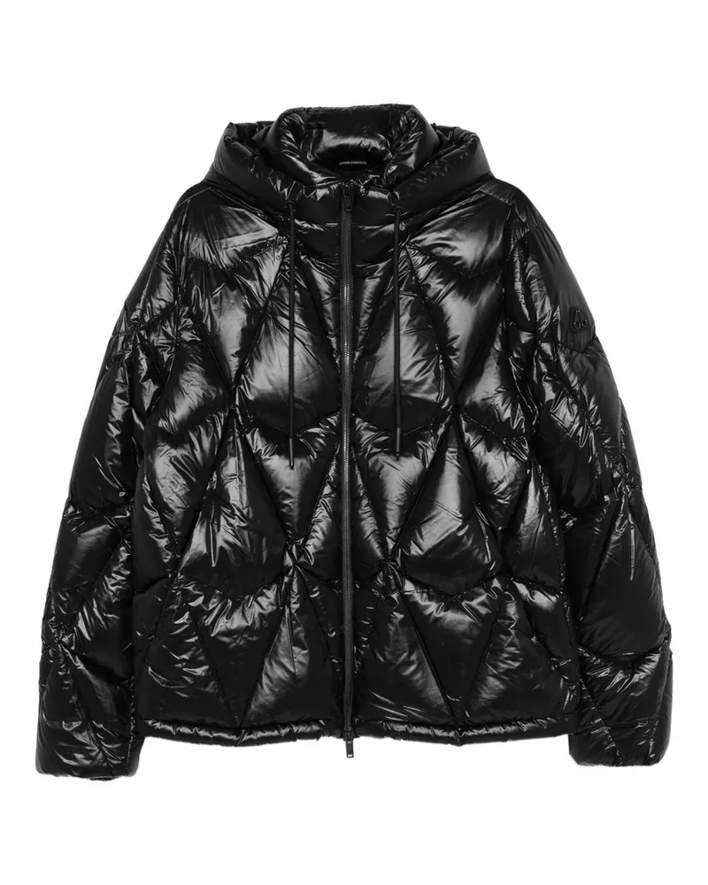 Moose Knuckles Iceberg Quilt Down Puffer Schwarz