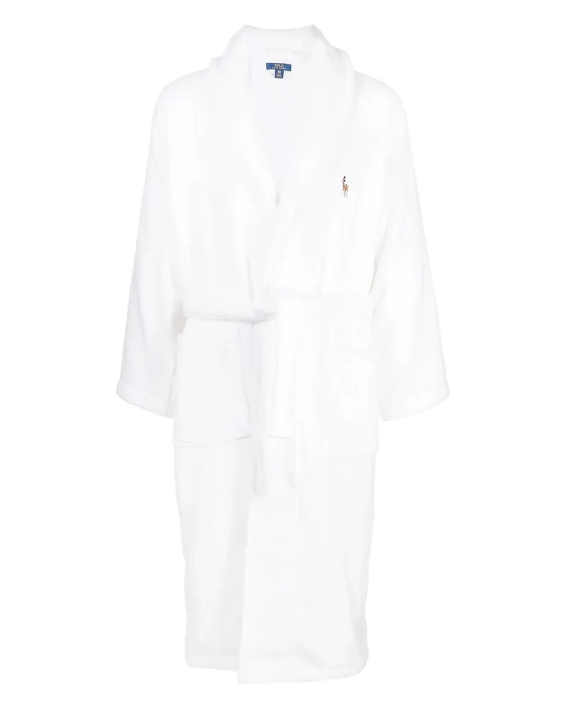Ralph Lauren L/s Shawl-lounge-robe 714899683002 Weiß