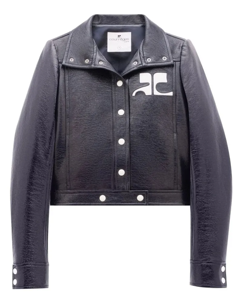 Courrèges Reedition Vinyl Jacket Blau