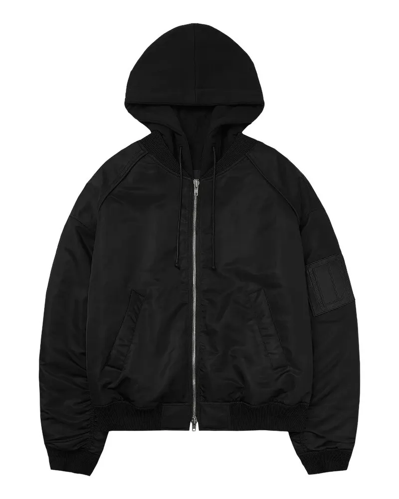 JUUN.J Hood Detachable Ma-1 Jumper Schwarz