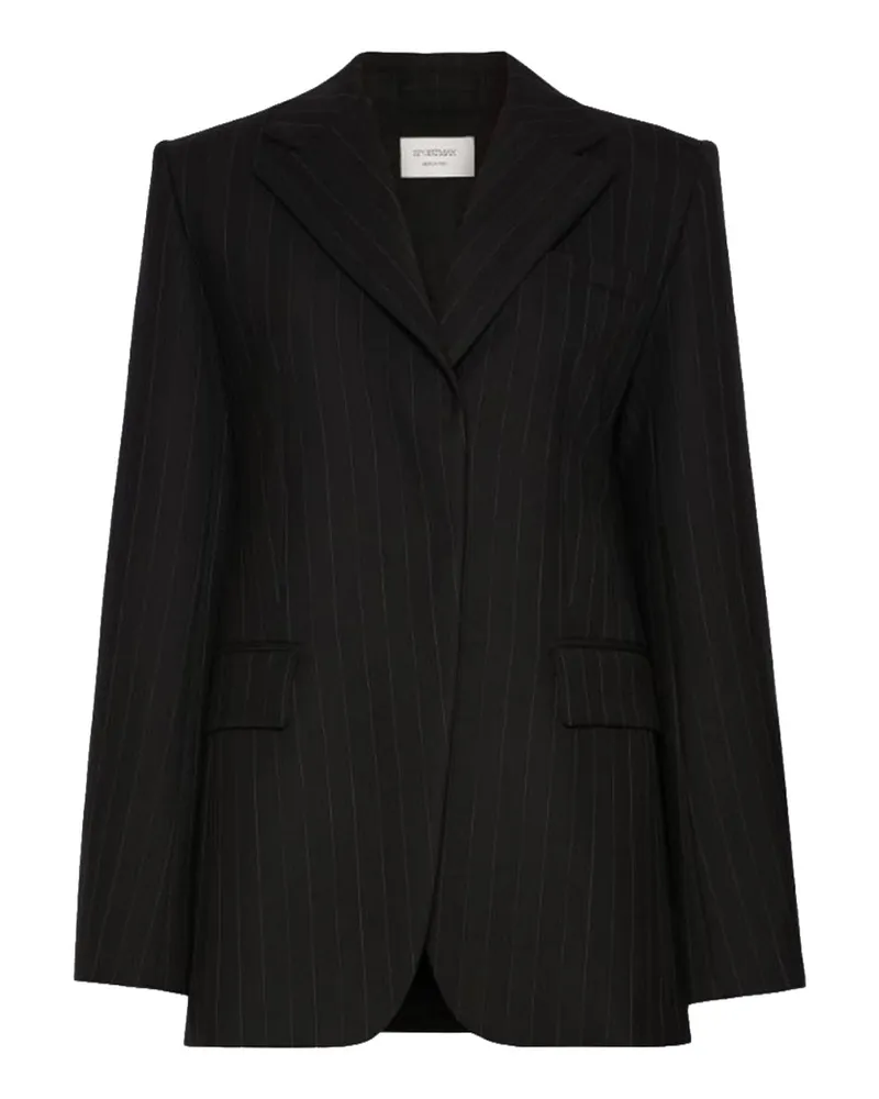 SPORTMAX Blazer in Lana Gessato Spxadorato Schwarz