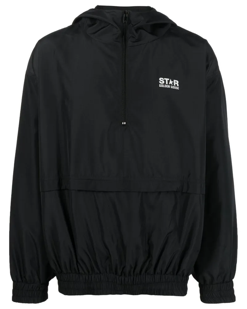 Golden Goose Star/Sportanorak Technisches Polyestergewebe Schwarz