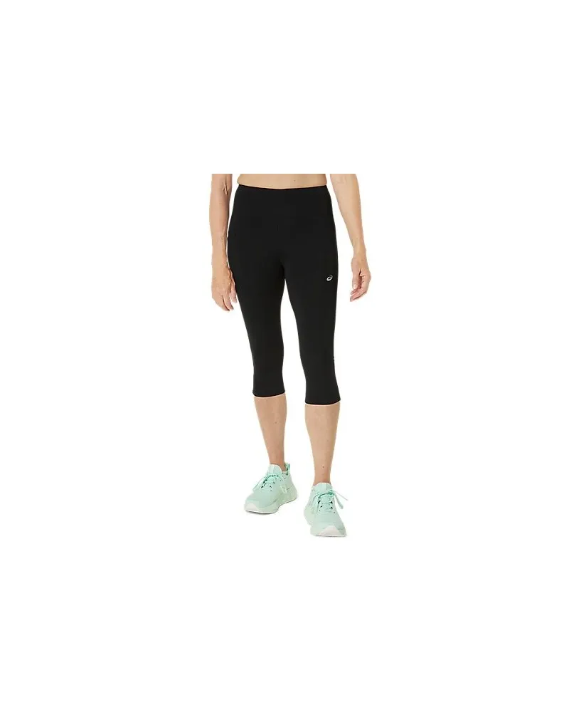 Asics Road High Waist Capri Tight Schwarz