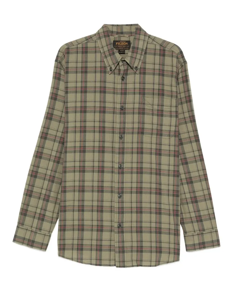 Filson Madras Button-down Shirt Grün