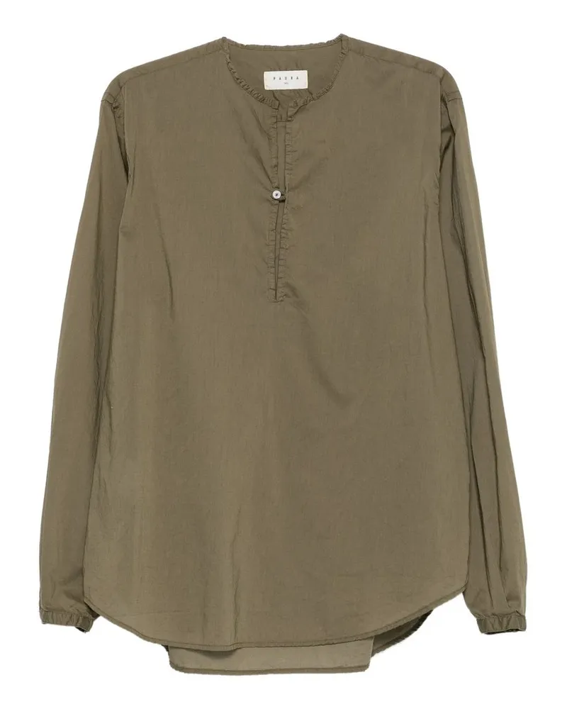 PAURA Euclide Shirt Single Button Grün