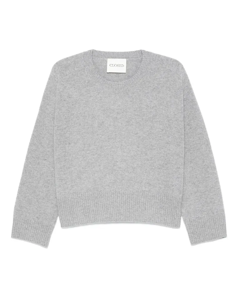 Closed Crew Neck Wide Grau