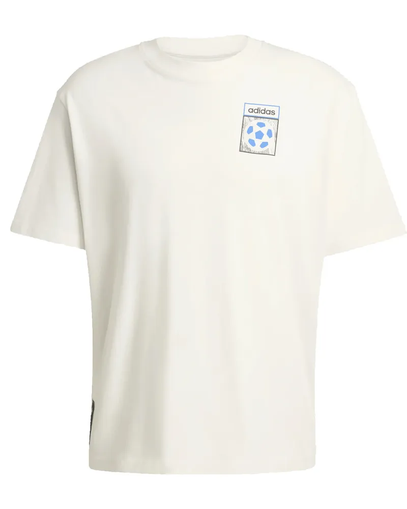 adidas Flag Gfx Tee Bianco Weiß