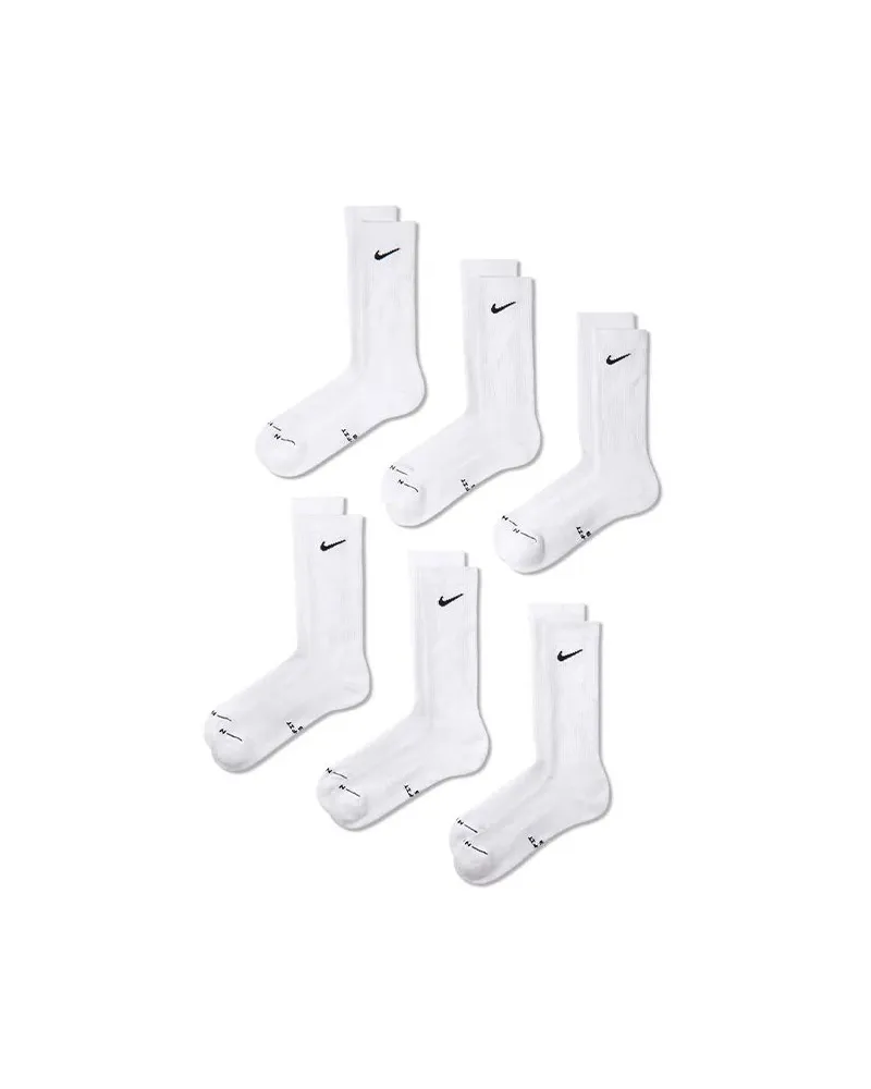 Nike Everyday Elevated Socks 6 Pack Hq8021.901 Weiß
