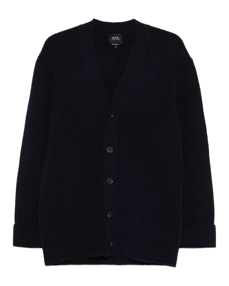 A.P.C. Cardigan Axel Blau