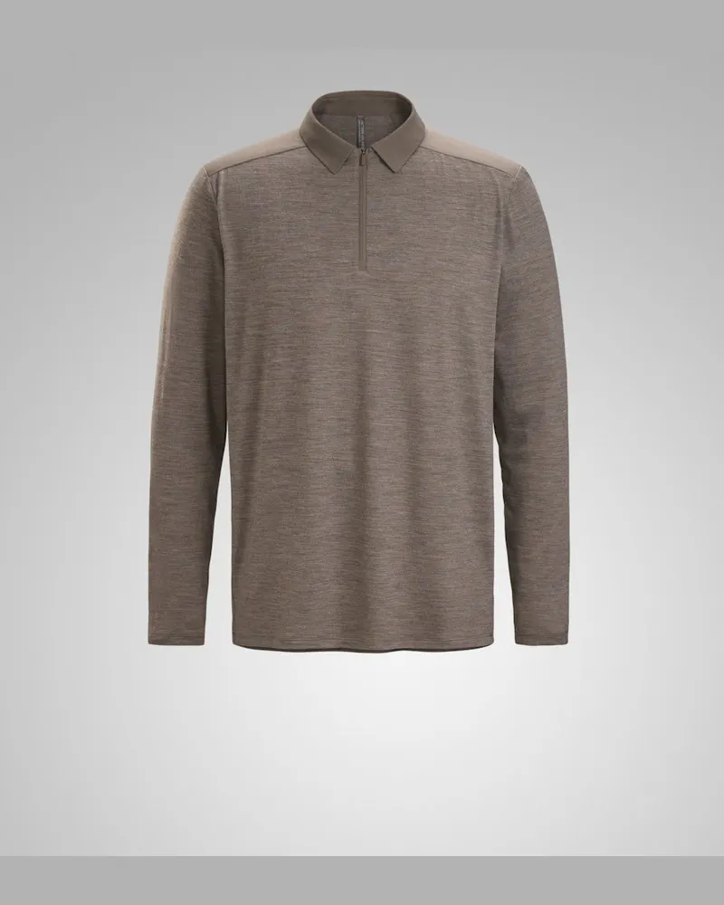 Arc'teryx Veilance Frame ls Polo m Braun
