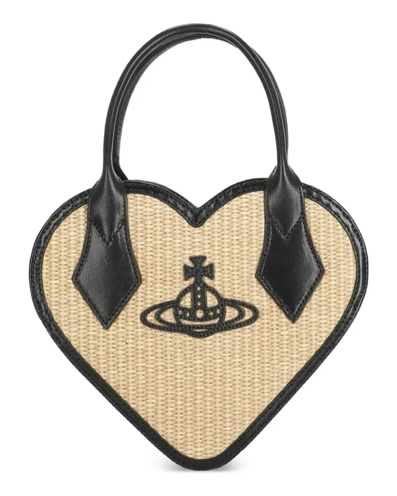 Vivienne Westwood Heart Crossbody Beige