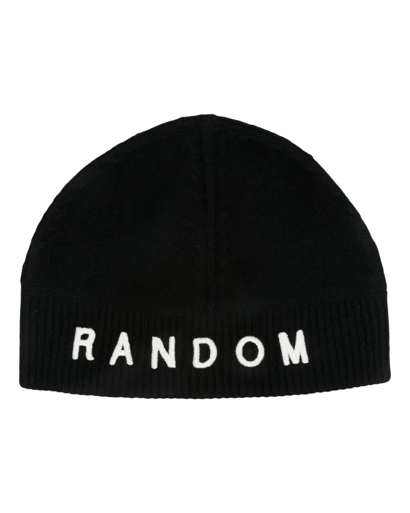 Random Identities Beanie mit Ris Logo Ran03k105 Schwarz